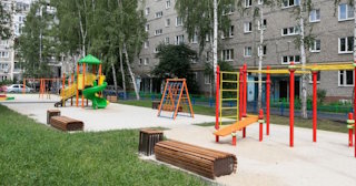 Благоустройство детской площадки во дворе от 1934 руб. в Каспийске