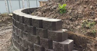 Установка подпорной стенки в Каспийске в октябре